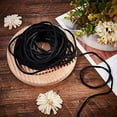 thumbnail image 4 of 11Yds 3mm Black Flat Genuine Leather Cord Natural Leather String Lace Strips Full Grain Cowhide Braiding String Roll, 4 of 16