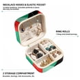 thumbnail image 2 of Palestine Travel Portable Jewelry Stand and Organizer Box - Square Storage Box for Rings, Earrings, Necklaces, Bracelets, and More - Suitable for Girls and Women - Jewelry Boxes for Travel, 2 of 6
