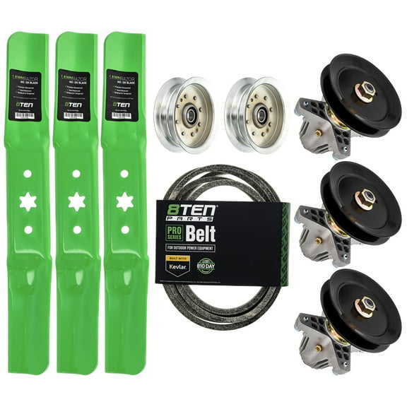 8TEN Deck Rebuild Kit Blade Spindle Belt Idler for Cub Cadet 918-06978 MK1009580