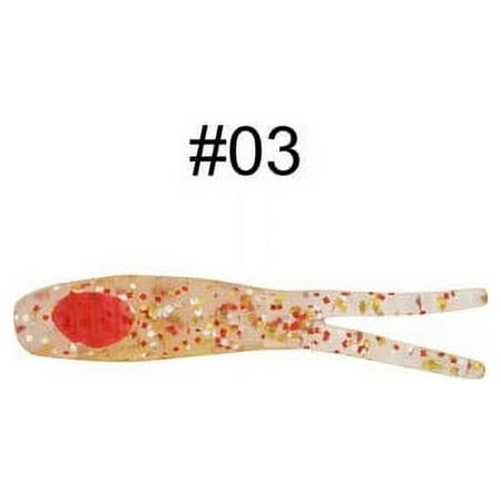 H&H Tackle SR103-03 Shrimp Glitter Soft Plastic Red-Dot Fishing Sinkbait Lure