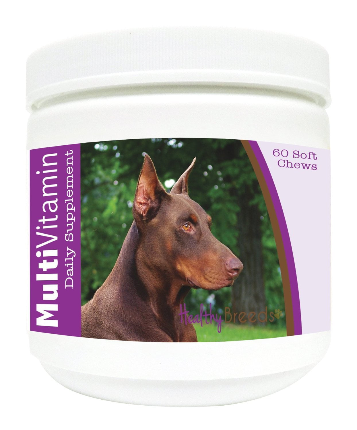 Healthy Breeds Dog MultiVitamin Soft Chew for Doberman Pinscher, Daily