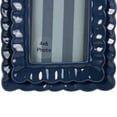 thumbnail image 4 of Sterling & Noble Home – 4x6 Picture Frame – Double Ruffle Dark Blue Ceramic Photo Frame, 4 of 13