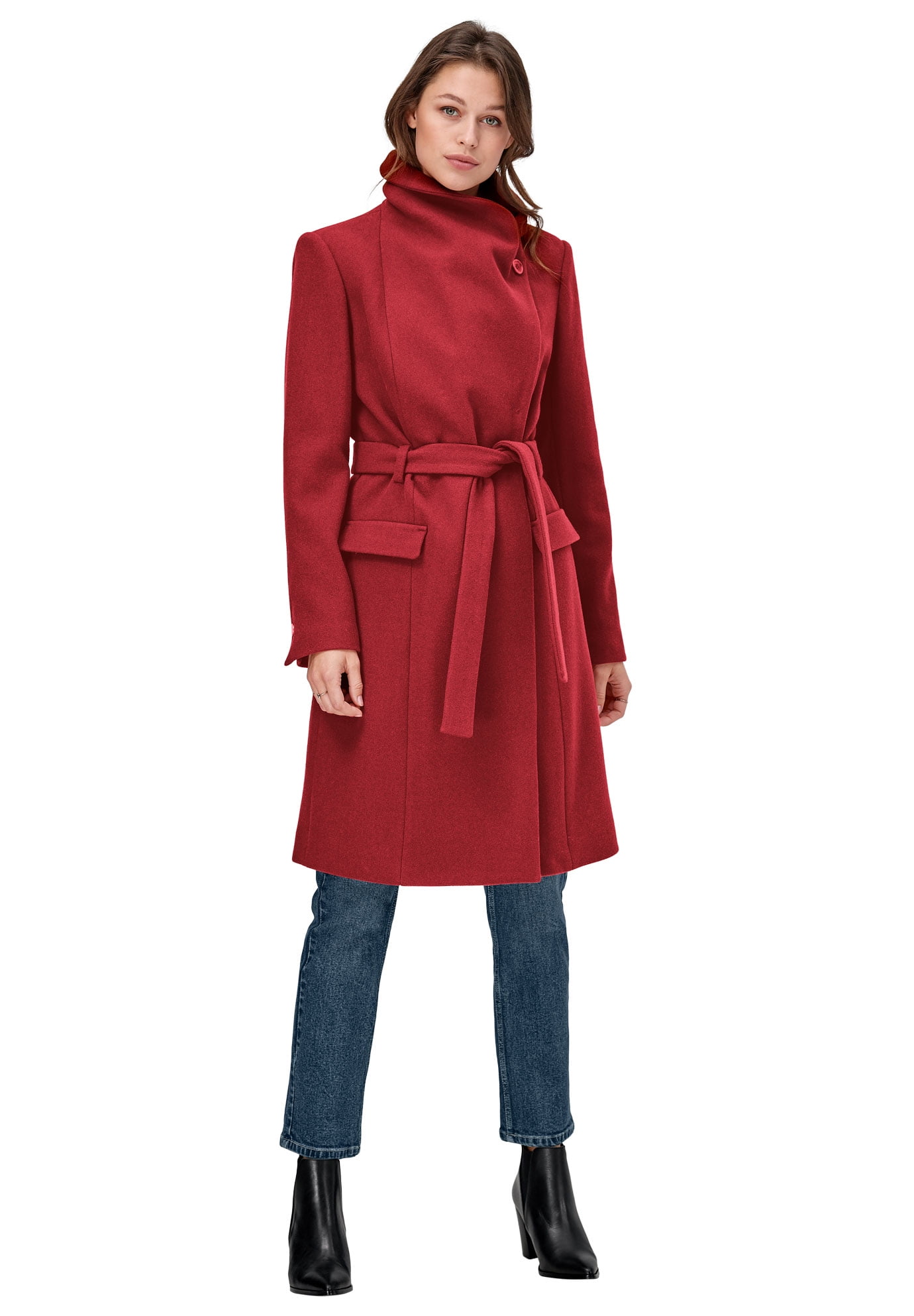 plus size wrap coat