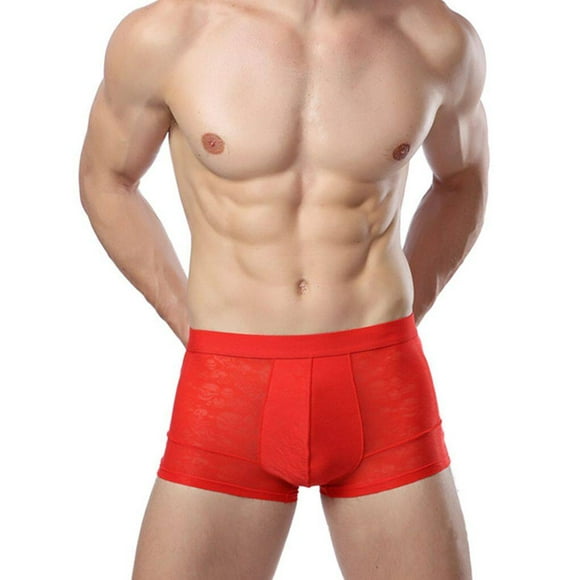 Sous-vêtements en Fibre de Bambou pour Hommes Boxeurs Modal Aguichant sous-Vêtement Hommes Boxeur en Fibre de Bambou 7 Couleurs L-TTTG Respirant