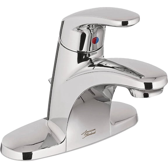 American Standard Colony Pro 4 in. Centerset Single-Handle Low-Arc Bathroom Faucet with Pop-Up Assembly in Polished Chrome