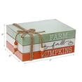 thumbnail image 3 of Maison Concepts Triple Layer Block Farm Fall Pumpkins (7L X 5W X 3H), 3 of 3