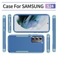thumbnail image 6 of Dteck for Samsung Galaxy S24 Case, Hybrid Shockproof Rugged Hard PC TPU Bumper Protective Cover for Samsung Galaxy S24,Navy/Green, 6 of 8