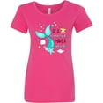thumbnail image 3 of Inktastic Be a Mermaid Make a Splash Blue Mermaid Tail Women's T-Shirt, 3 of 5