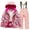 15 Pink, variant on guisaled Snow Suits for Girls Camo Heavyweight Insulated Snowsuit Hooded Warm Fleece Lined Witer Jacket and Snow Bib Waterproof Windproof Ski Suits