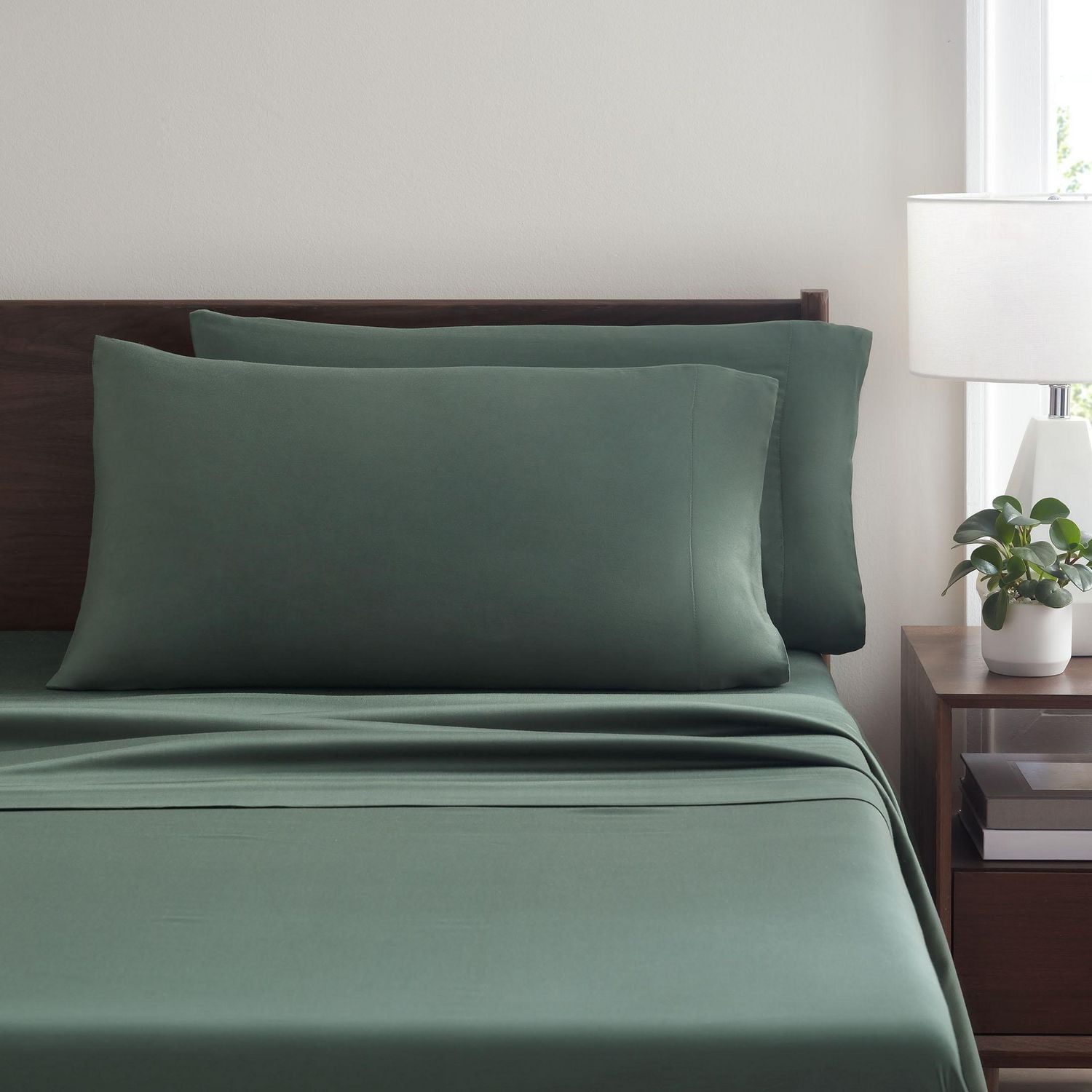 Allswell 300 Thread Count Soft & Silky 4-Piece Viscose from Bamboo Sateen Sheet Set