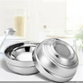 thumbnail image 2 of Pack of 10 Bulk 304 Stainless Steel Serving Bowls Restaurant Quality Dishwasher Safe Stackable Space Saving Design, 2 of 9