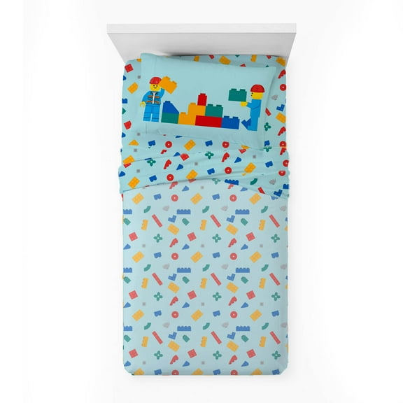 LEGO® Kids 3-Piece Multicolor Bed Sheet Set, Twin