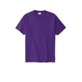 thumbnail image 3 of Port & Co Adult Male Men Plain Short Sleeves T-Shirt Team Purple 4X-Large, 3 of 4