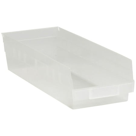 Box Partners Plastic Shelf Bins 17 7/8" x 6 5/8" x 4" Clear 20/Case BINPS112CL