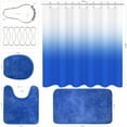 thumbnail image 3 of Bathroom Sets with Shower Curtain and Rugs （Waterproof Shower Curtains Bathroom Rugs Toilet Rug Toilet Lid Cover） Shower Curtain Set for Luxury Bathroom Decor, 3 of 7