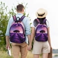 thumbnail image 4 of Fotbe Lavender Field Sunset Mochila de Lona con Estampado, Mochila Duradera, Mochila Versátil de Alta Calidad, Mochila Compacta Vintage-Small, 4 of 5