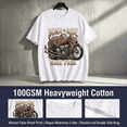 thumbnail image 7 of Men's 100% Cotton Short Sleeve Crewneck Graphic T-Shirt, Soft Breathable Moisture Wicking Casual Basic S-3XL, 7 of 7
