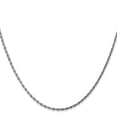 thumbnail image 3 of Auriga Fine Jewelry 10K White Gold 1.75 mm Diamond-cut Rope Chain Necklace for Women 26", 3 of 7