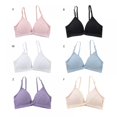thumbnail image 5 of Women's Triangle Bra Cotton Bra Gathering Seamless Underwear Adjustable Shoulder Strap Without Steel Ring Beauty Back Wrapped Chest Sexy Underwear, 5 of 8