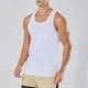 thumbnail image 1 of pstuiky Camiseta sin mangas para hombre, Camiseta deportiva informal de color liso y elástica con cuello redondo para hombre Camisas para hombres s, 1 of 8