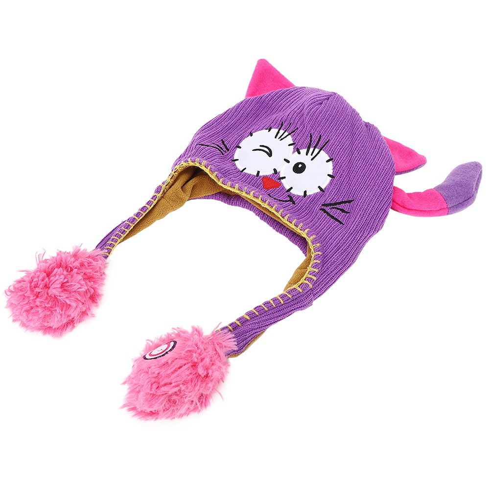 Mgaxyff Knitting Wool Cute Hat Moving Ears Story Telling Funny Toy Cap ...
