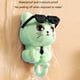 thumbnail image 4 of Gancho Gato Dibujos Animados Creativo Llavero Lindo Ganchos Adhesivos para Abrigos () Verde, 4 of 7