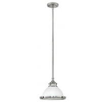 1 Light Small Pendant In Traditional-Industrial Style 11.75 Inches Wide By 9 Inches High-Polished White Finish Hinkley Lighting 3122Pt
