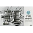 thumbnail image 2 of Martha Stewart 10pc Cookware Set, Polished Exterior Stainless Steel Pots and Pans, 2 of 5