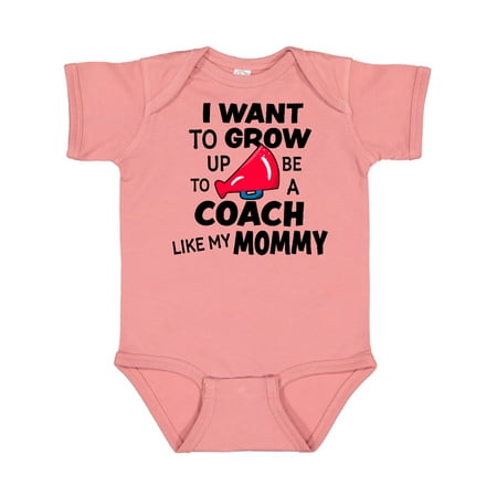 

Inktastic I Want To Grow up To Be a Coach Like My Mommy Gift Baby Boy or Baby Girl Bodysuit