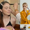 thumbnail image 2 of 8PCS No Bend Hair Clips With Bling No Crease Hair Clips Creaseless Hair Clips No Dent Hair Clip For Makeup Applications Metal Flat Hair Clips, 2 of 5