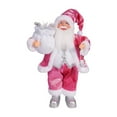 thumbnail image 2 of 2 Pcs 12in Christmas Santa Claus Dolls Standing Santa Claus Figurine Christmas Figurine Figure Decor for Holiday Party Home Decoration, 2 of 3