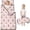 Princess and Castle Pink Pattern, variant on Princess and Knight Pink Pattern Teens Toddler Nap Mat with Pillow, Sleeping Mat Bag for Preschool Daycare 59"x22"