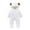 White, variant on Baby Boy Girls Winter Warm Rompers Unisex Newborn Fleece Outfits Bodysuits Newborn Baby Winter Girls Boys Clothes Warm Animal Bear Ears Overall Rompers Hooded Jumpsuit Brown 0-3 Months
