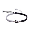 thumbnail image 2 of Fiudx Pulsera de Amor, Cuerda de Cuentas de Plata Tejida a Mano, Pulsera de Nudos Ajustables, Regal Simbólico de Amor, Regal de Aniversario de Cumpleaños, Gesto Romántico, Cómodo de Llevar., 2 of 2