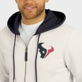 thumbnail image 6 of Men's Darius Rucker Collection by Fanatics Cream Houston Texans Distressed Graphics Full-Zip Hoodie, 6 of 6