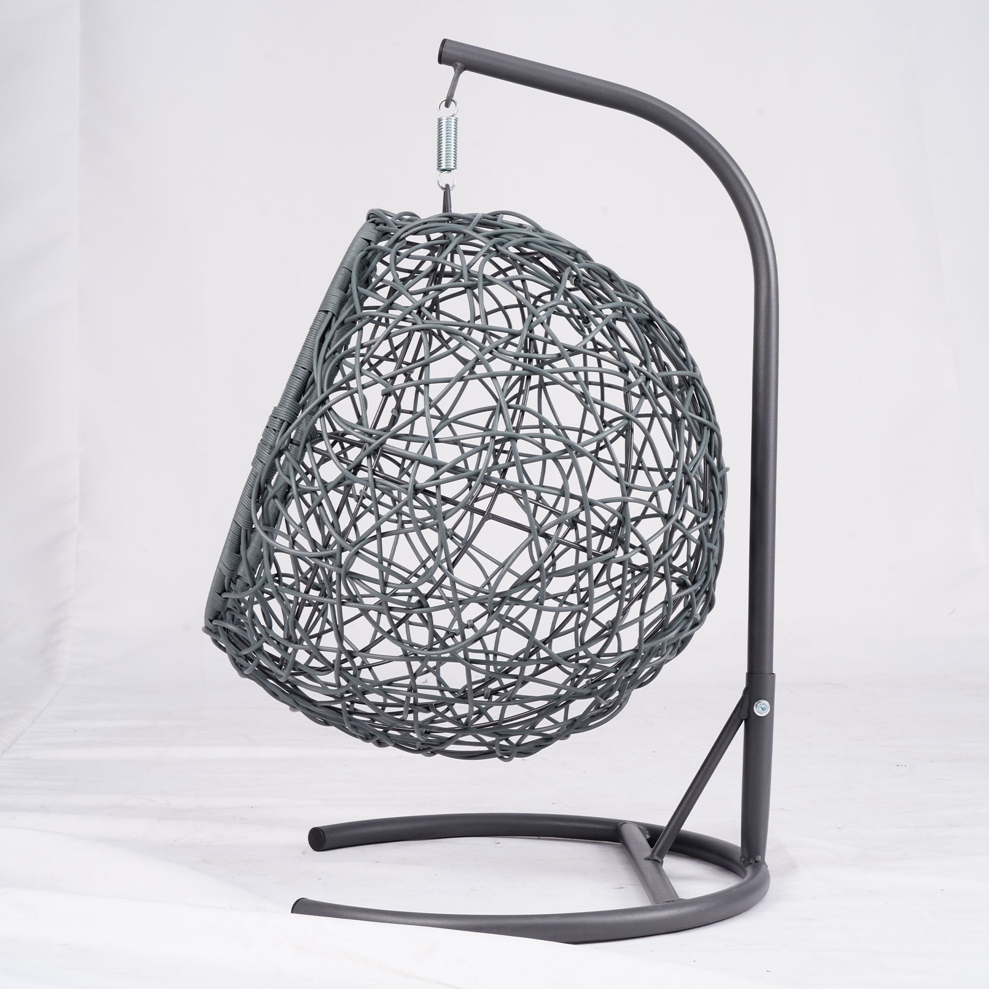 Taoruifang Cat Egg Chair Hammock Bed with Stand and Cushion for Cats Small Dogs Gray