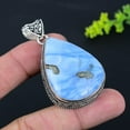 thumbnail image 2 of Natural Owyhee Opal Gemstone Handmade 925 Sterling Silver Pendant 2.32", 2 of 2