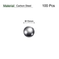 thumbnail image 2 of Uxcell 15mm Carbon Steel Bearing Balls Precision Polished 100 Pack, 2 of 5