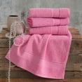thumbnail image 2 of REGAL RUBY Quick-Dry 4 Pieces Pink Hand Towels Highly Absorbent 100% Turkish Cotton - Perfect Lightweight Towel for Bathroom, Kitchen, Guests, Pool, Gym, Camp, Travel, College Dorm, Shower, 2 of 5
