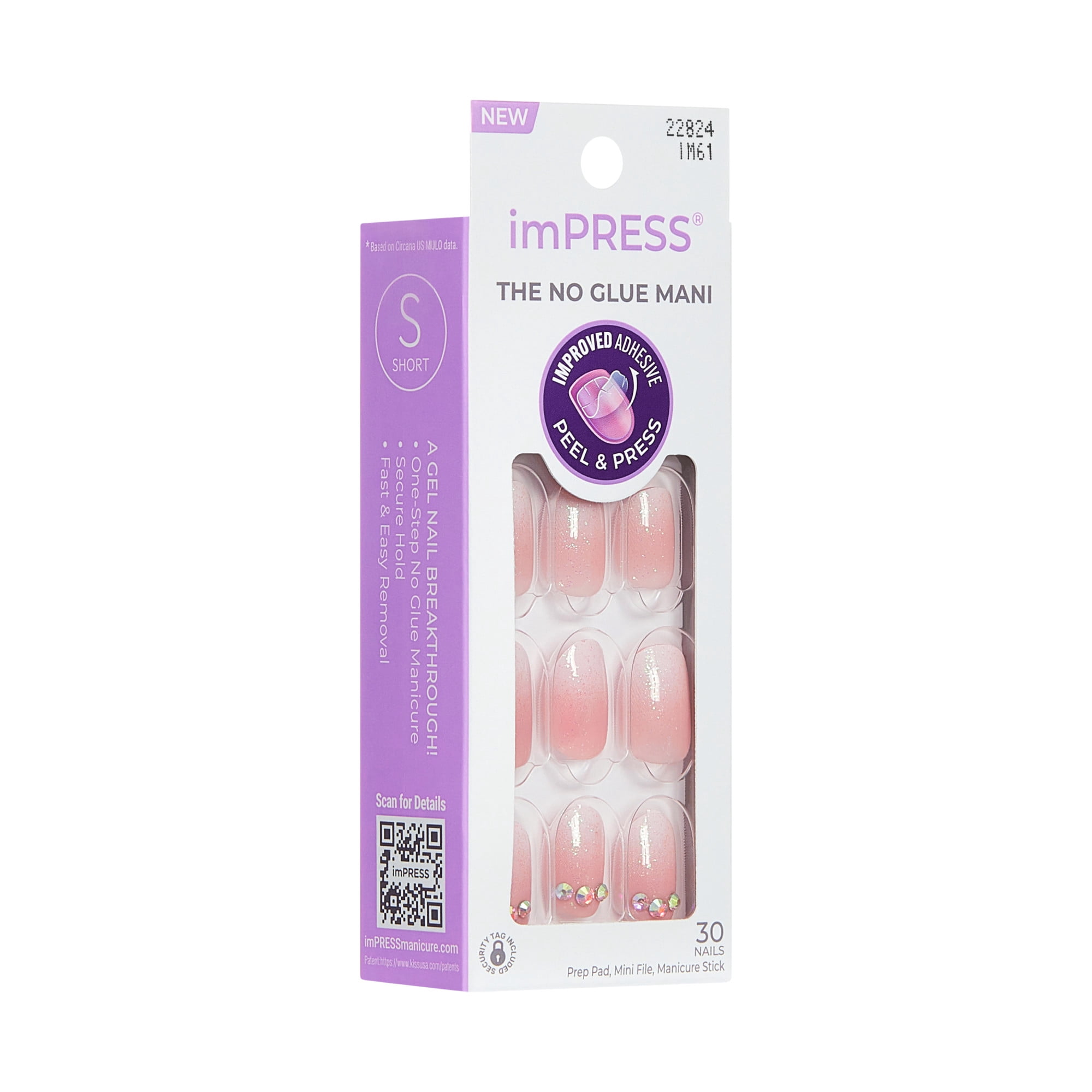 KISS imPRESS Nails - Even Better, Pink, Oval, Short