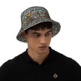 thumbnail image 6 of Daiia Barbeque Pattern Bucket Hat - Trendy Cotton Sun Hat for Beach, Golf, Fishing - Fun Outdoor Vacation Boonie for Men and Women, 6 of 9