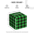 thumbnail image 4 of Naloa Buffalo Plaid Green Black Tissue Box CoverLeather Tissue Holder Square Facial Tissue Case Facial Paper Organizer Dispenser for Bathroom, Vanity Countertop, Tabletop, Car, 4 of 8
