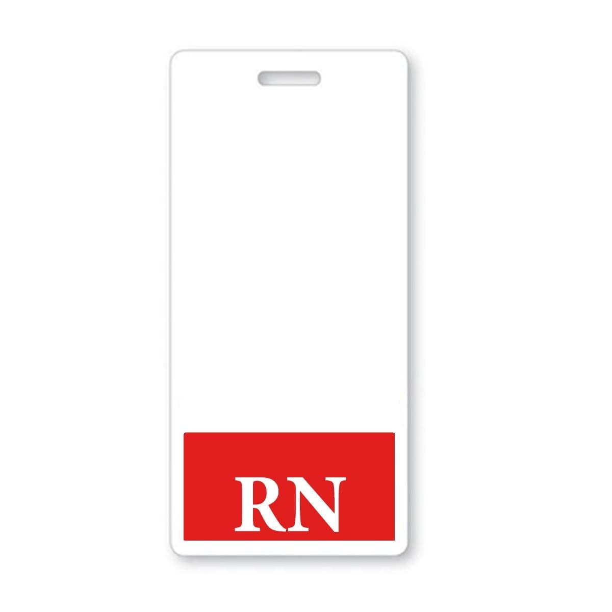 5 Pack - Oversized RN Badge Buddy - Horizontal Badge Backer for Registered Nurses - USA Printed by Specialist ID (Blue