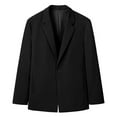 thumbnail image 4 of Yindaity Mens Blazer Casual Sport Coats Regular Fit Two Button Suit Jacket Lightweight Sports Jacket (Black,XL), 4 of 6