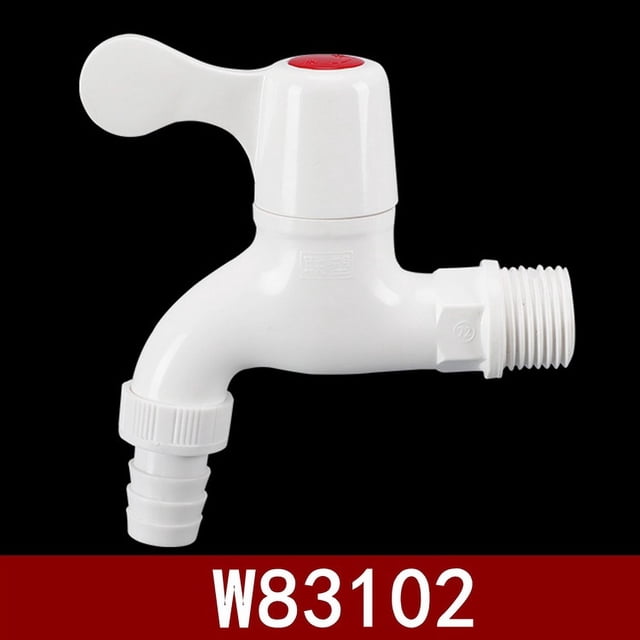 Grifo de lavadora alargado de plástico PVC-U W83102 para el hogar, 4 puntos, 6 puntos, boquilla de agua, grifo Liansu