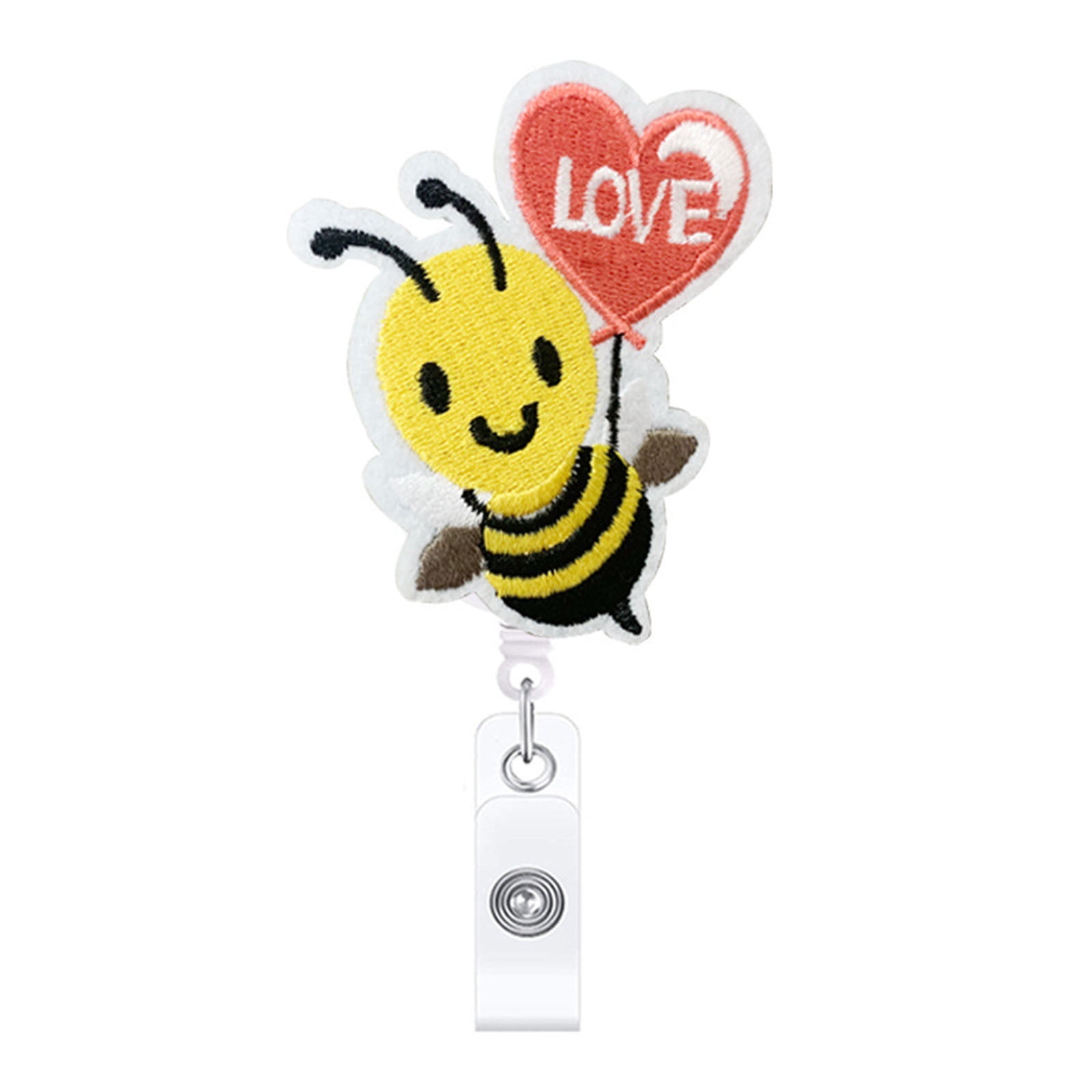 SIEYIO Cute Badge Reels Retractable with Alligator Clip Thick Pull Cord
