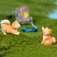 thumbnail image 3 of Ludlz Lovely Resin Dog Landscape Miniature DIY Doll Model Statue Home Garden Decor, 3 of 7