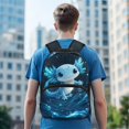 thumbnail image 4 of Binienty Galaxy Axolotl School Backpack for Girls Age 6-8 Large Capacity Lightweight Bookbag with Laptop Compartment Kids Day Pack Back to School Gifts for Children, 4 of 8