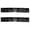 Black, variant on Women's Skinny Elastic Waist Belts Sequins Decor Stretchy Belts for Dresses 2PCS Silver Side Purple