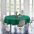 thumbnail image 5 of White Round Tablecloth 60 Inch - Waterproof Stain Resistant Spillproof Polyester Fabric Table Cloth for Dining Room Kitchen Parties, 5 of 6